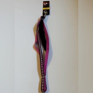 NEW SMALL Pink Butterfly Patterned Dog Leash with Padded Handle